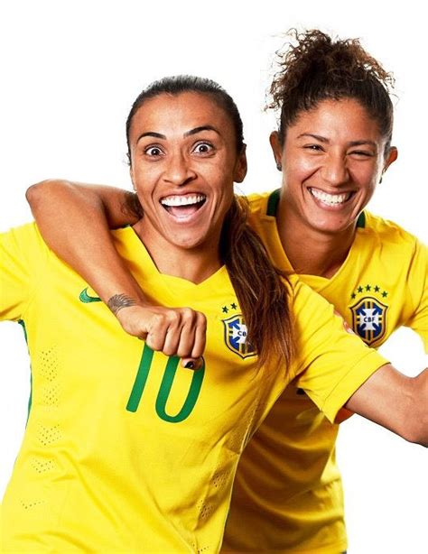 Marta And Cristiane Of Brazil Fifa Womens World Cup 2015 Portrait Session Sheraton Le Centre