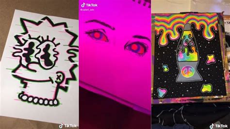 Tik Tok Trippy Hallucination Art Ideas Tutorials Youtube