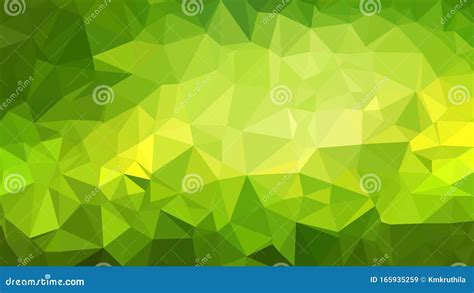 Abstract Lime Green Polygon Background Design Stock Vector