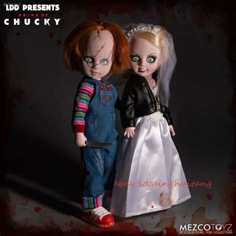 Perfect Mezco Toyz Bride Of Chucky Chucky And Tiffany Set 10in Action