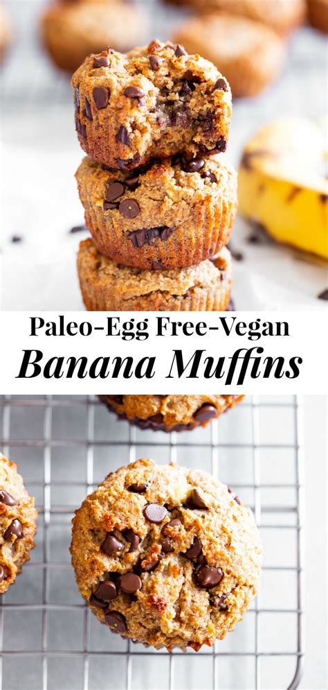 Egg Free and Paleo Banana Muffins (One Bowl, Vegan option ...