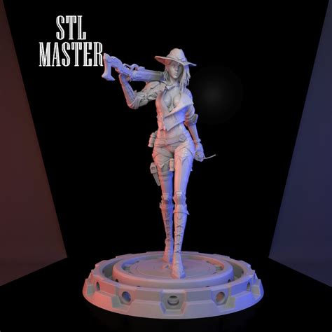 Ashe Nsfw Overwatch Game 3d Print Stl File For 3d Printing Instant Download Drive Link Etsy