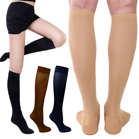 5 Pairs Knee High Graduated Compression Socks For Men And Women Best Stockings For Running