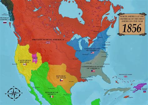 Alternate Civil War Where Britain Wins The War Of 1812 Rimaginarymaps