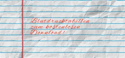 Die blutdrucktabellen verfügen über zwei einteilungen zur aufzeichnung von blutdruckwerten am morgen und abend. Download von Blutdruck Tabellen