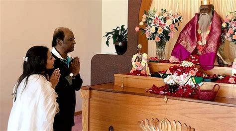 Kabali Star Rajinikanth Visits Satchidananda Ashra In Virginia