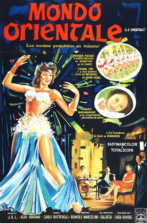Italian Movie Poster Featuring A Painting Of Nagwa Fouad Vintage