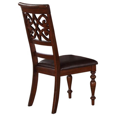 Buy Homelegance 5056s Creswell Side Chair Set 2 Pcs In Dark Cherry