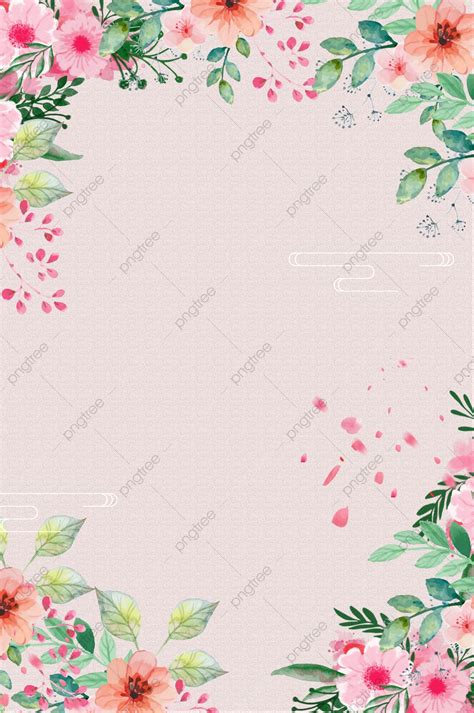 Background Vektor Merah Muda Bunga Yang Indah Fotografi Latar Belakang