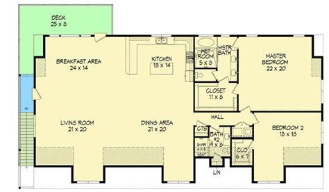 Plan 68626vr Spacious 2 Bed Carriage House Plan With Deck Carriage