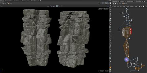 Steven Skidmore Houdini Procedural Rock Generation