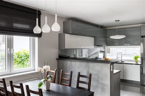 Carrelage gris quelle couleur pour les murs. Quelles couleurs pour les murs d'une cuisine aux meubles ...