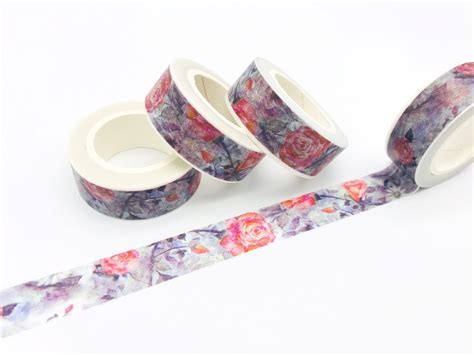 rose washi tapes masking tape japanese washi tape paper tape decorative tape planner