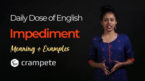 Dailydose English Impediment Meaning Verbal Lesson Youtube