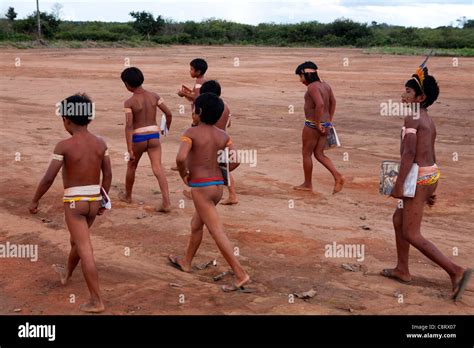 escuela para los indios xingu en el amazonas brasil fotografía de stock alamy