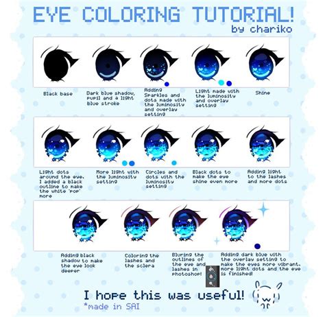 Another similar software, photoshop elements, has limited functions but can draw digital illustrations without any problems and costs less than us$100. Eye coloring tutorial by CHARIKO on DeviantArt | Coloring tutorial, Anime eye drawing, Drawings