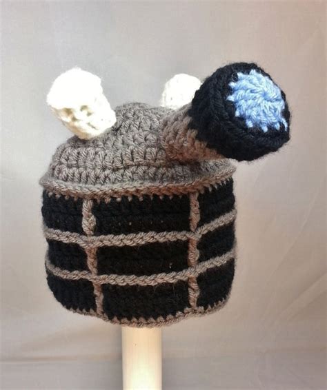 Dr Who Inspired Crochet Dalek Hat Etsy