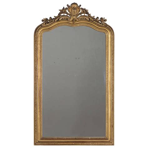 Antique French Gold Leaf Regency Mirror Circa 1880 For Sale At 1stdibs