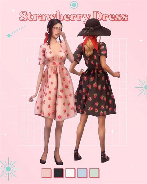 Best Sims 4 Strawberry Dress Cc To Try Out Fandomspot