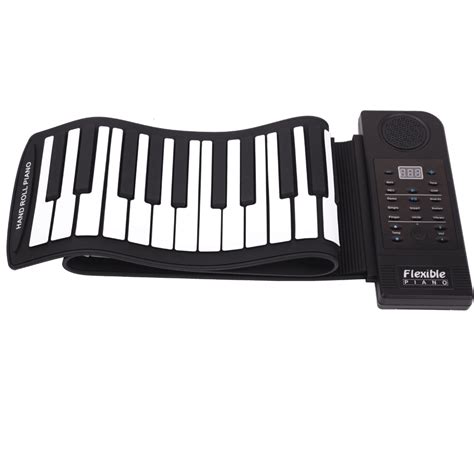 Roll Up Piano Portable 61 Keys Electronic Keyboard Piano Built In