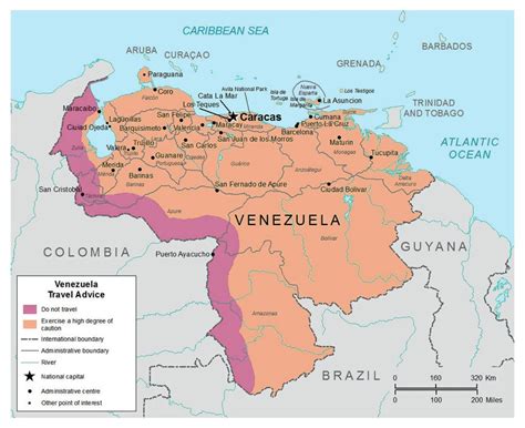 Detailed Map Of Venezuela Venezuela South America Mapsland Maps