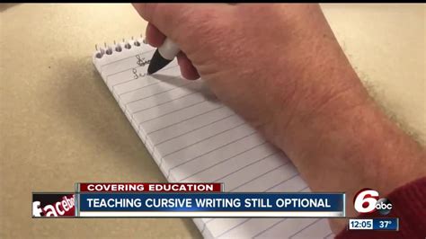 New Indiana Law Ensures Schools May Teach Cursive Writing