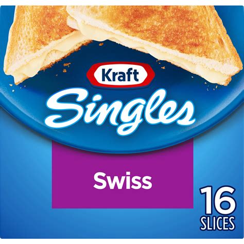 Kraft Singles Swiss Pasteurized Prepared Cheese Product Slices Ct