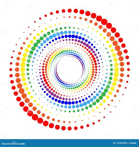 Halftone Dots Circle Stock Vector Illustration Of Backdrop 121069999