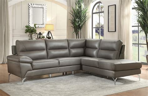 Bromley Gray Sectional Sofa Buy 2056 In A Modern Furniture Store