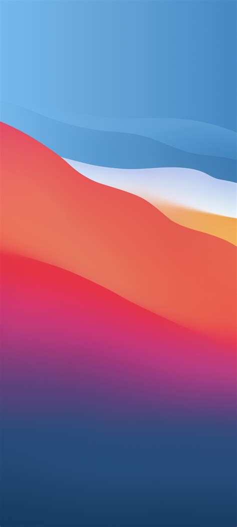 Macos Big Sur 4k Wallpaper Colorful Waves Smooth Stock
