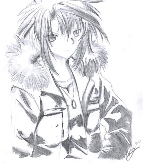 Anime Boy In Fur Jacket By Mangafox23 On Deviantart