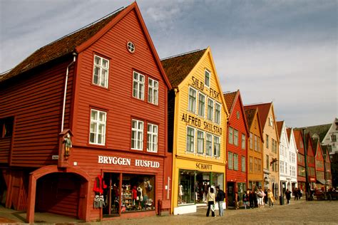 Fileview Of Bryggen Bergen Norway