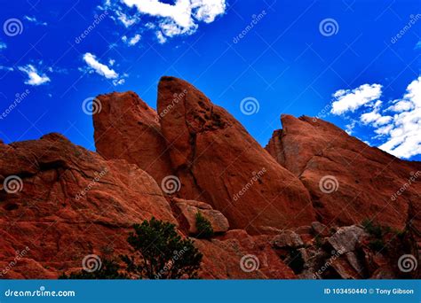Red Rocks Stock Photo Image Of Geological Garden Rocks 103450440