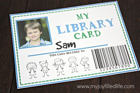 Get your free library cards printable in six different colors. 32 FREE Pretend Play Printables - My Joy-Filled Life