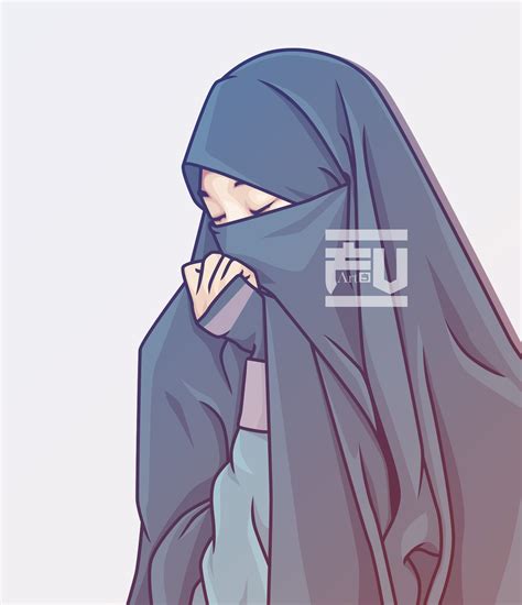 Hijab Vector Niqab Ahmadfu22 In 2020 Hijab Cartoon Anime Muslim Cartoon Girl Drawing