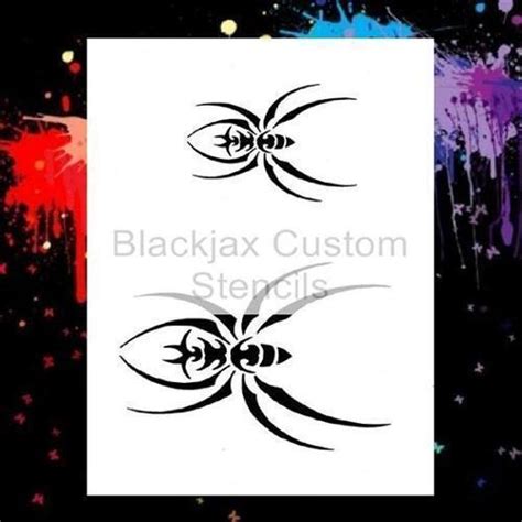 Spider Set 04 Airbrush Stencil Template For Sale Online Ebay