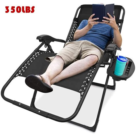 Zero Gravity Chair Oversized Support 350lbs Folding Lounge Chair Extra Wide 225 Inch Seat