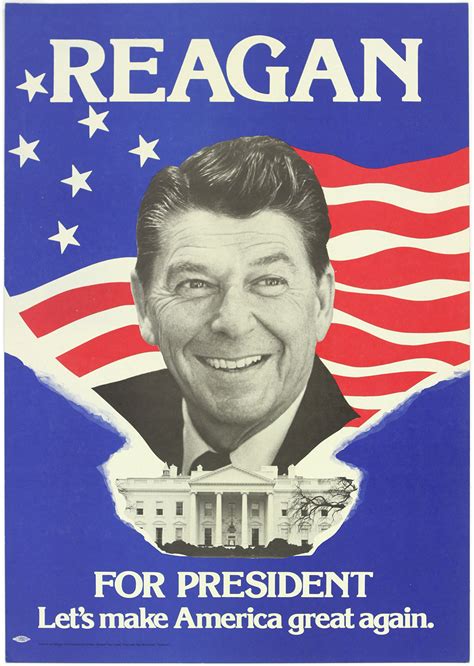 Lot Detail 1980 Ronald Reagan Lets Make America Great Again Campaign 1525”x215” Poster