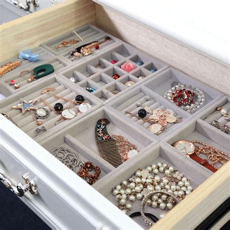 Hot Drawer Diy Rings Bracelets T Box Jewelry Storage Tray Jewellery
