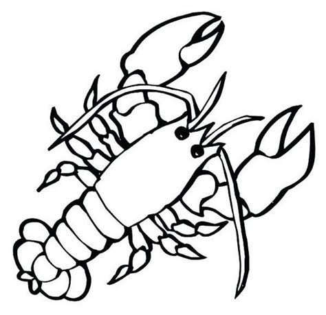 Realistic And Cartoon Lobster Coloring Sheets For Children Coloring Pages