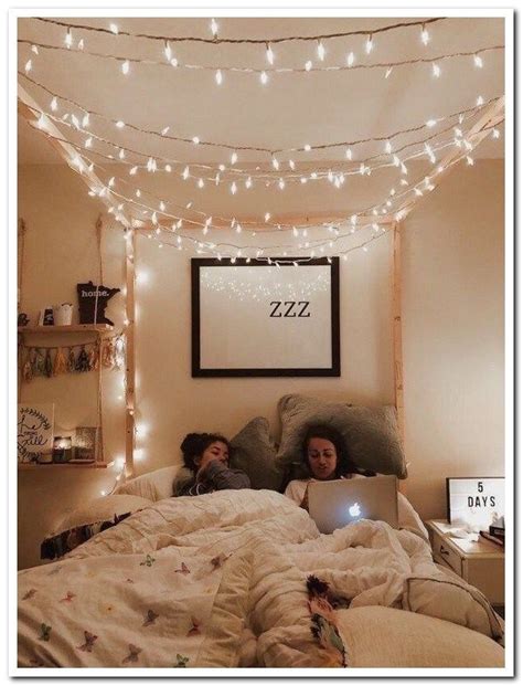 20 Fairy Lights In Dorm Room