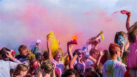 People Covered With Colorful Powder · Free Stock Photo