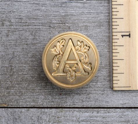 Alphabet Letter Brass Seal Stamp With Optional Handle For Wax Seal