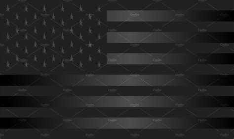 USA flag, American flag vector black ~ Graphics ~ Creative Market