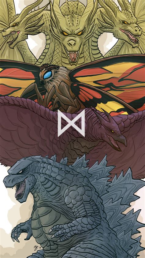 Godzilla Mothra Rodan And King Ghidorah 2019 By Zetroczilla On