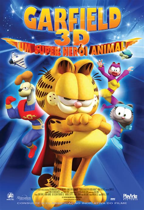 Garfield 3d Um Super Herói Animal Cine Planeta