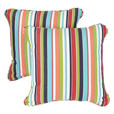 The sunbrella fabric is developed that the stain does not penetrate into the fabric. Shop Sunbrella Multicolor Stripe Corded Indoor/ Outdoor ...