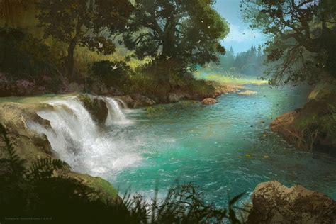Stream By Ferdinandladera On Deviantart Fantasy Landscape Fantasy