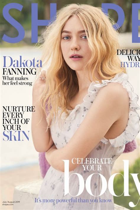 Dakota Fanning In Shape Magazine Julyaugust 2019 Hawtcelebs