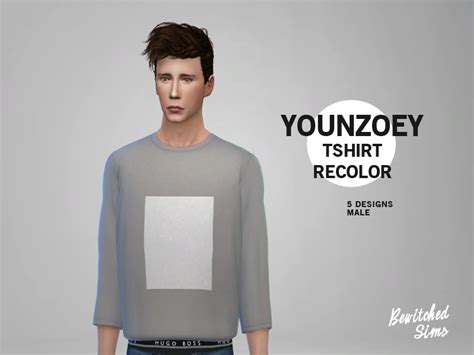 The Sims Resource Younzoey Tshirt Recolor Mesh Needed